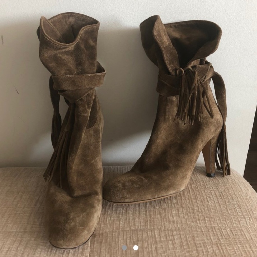 Chloe Boots wt Fringe Tassel